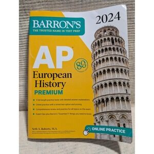 Barron's AP European History Premium‎ 2024 Test Prep Book Online Practice